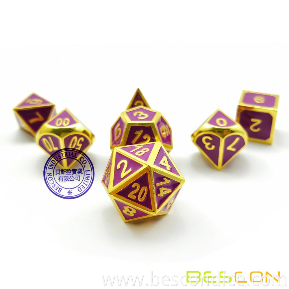 Enamel Andn Metal Dnd Dragon Dice Set 3